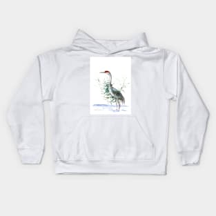 Sandhill Crane Kids Hoodie